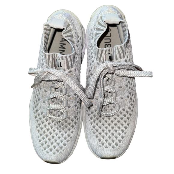 NOBULL Allday Knit Diamond Knit Runner Foam Light cool grey sneaker Size 7.5 - Picture 5 of 11